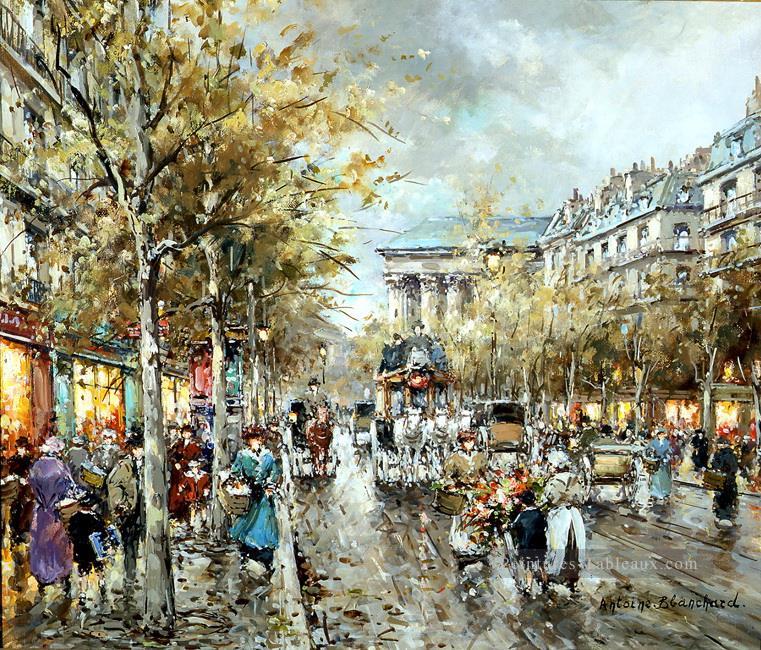 AB la madeleine boulevard des capucines Parisien Peintures à l'huile